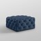 Homeroots 33" Navy Blue Velvet Rolling Tufted Cocktail Ottoman 568051 - alternate 5