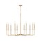 Z-Lite Gaultier  Modern Gold 10 Light Chandelier 6100-10MGLD - alternate 1