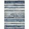 Homeroots 5' X 8' Denim Blue And Gray Striped Washable Indoor Outdoor Area Rug 605898 - alternate 5