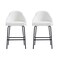Manhattan Comfort Gracie Counter Stool  in White and Black - Set of 2 2-CS019-BWH - alternate 5