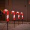 Celebrations Blue LED Red/White Cane Candy 12 in. Pathway Decor 23174-71 - alternate 2
