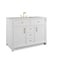 James Martin Vanities Bellshire 48" Single Vanity, Bright White w/ 3 CM Eternal Jasmine Pearl Silestone Top 660-V48-BW-3EJP - alternate 4