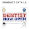 Signmission Dentist Now Open, 36 Inch x 96 Inch, Vinyl Banner B-96-30541 - alternate 4