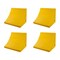 Mytee Products 4PK 15inx10.5inx12in Polyurethane Wheel Chock W/ Mounting Hole 60 Ton Load Capacity, 4PK WC-PU-MDx4 - alternate 1