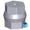 Siemens ALPHA 400/630/1250 DIN pin insulator for busbars 1-pole, with fastening 8GK9110-0KK00 - alternate 2