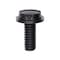 Auveco Black Nylon License Plate Screw And Nut 1/4in-20 x 5/8, 25PK 18484 - alternate 2