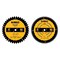 Dewalt Circular Saw Blade Set, Specifications: 5/8 in Arbor Size, 0.094 in Kerf, 60 Teeth, Carbide DWA110CMB - alternate 1