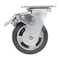 Vestil Rubber Swivel With Total Brake Caster 5 In. Diameter x 2 In. Width 661 lb Dark Black/Gold CST-VE-5X2MRA-SWTB - alternate 3