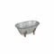 Homeroots 5" Gray Metal Hand Painted Decorative Tub Tabletop Sculpture 399644 - alternate 2