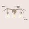 Jonathan Y Wyatt 25.5 in. 3-Light Southwestern Bohemian Resin/Seeded Glass Faux Antler LED Vanity Light, Antique JYL6309C - alternate 2
