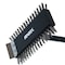Carlisle Foodservice Sparta Broiler Master Grill Brush and Scraper with Handle, Metal Bristles, 30.5" Black Wood Handle 4029000 - alternate 3
