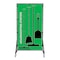 5S Supplies 5S Housekeeping Shadow Board Broom Station Version 6 - Green Board / Black Shadows  With Broom HSB-V6-GREEN-KIT - alternate 1