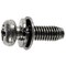 Auveco Thread Cutting Screw with Lock & Flat Sems M6-1.0 x 19mm, 50PK 22756 - alternate 1