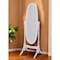 Homeroots 60" White Oval Wood Framed Freestanding Cheval Mirror 468365 - alternate 2
