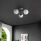 Jonathan Y Olivier 23.5" 3-Light Bohemian Farmhouse Iron/Frosted Glass LED Semi Flush Mount, Chrome JYL7600F - alternate 3