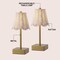 Jonathan Y Willow 11 in. Coastal Bohemian Metal and Rattan Tapered Cordless Rechargeable Integrated Dimmab, 2PK JYL5514D-SET2 - alternate 5