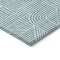 Homeroots 9' X 12' Teal Blue And Ivory Abstract Washable Indoor Outdoor Area Rug 594963 - alternate 5