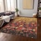 Homeroots 5' X 8' Gold Red And Brown Floral Washable Indoor Outdoor Area Rug 597058 - alternate 5