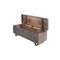Homeroots 46in Brown And Black Solid Wood Entryway Bench with Flip Top 489213 - alternate 7