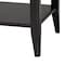 Baxton Studio Primrose Mid-Century Black Fluted Wood 1-Drawer Nightstand 249-13830-ZORO - alternate 5