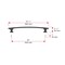 Richelieu 12-inch (305 mm) Center to Center Matte Black Transitional Cabinet Pull BP525412900 - alternate 3