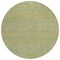 Homeroots 8' Wheat And Sage Round Striped Washable Indoor Outdoor Area Rug 615676 - alternate 4