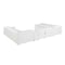Homeroots White Italian Leather Power Reclining U Shaped Ten Piece Corner Sectional With Console 634687 - alternate 3