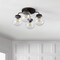 Jonathan Y Piper 18" 4-Light Farmhouse Rustic Iron/Glass LED Semi Flush Mount, Oil Rubbed Bronze/Clear JYL7569A - alternate 2