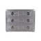 Homeroots 42" Silver Aluminum Three Drawer Dresser 489224 - alternate 1