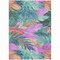 Homeroots 3' X 5' Teal Blue And Aqua Floral Washable Indoor Outdoor Area Rug 611132 - alternate 6