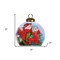 Homeroots Snowman Family Bless Our Family Wordings Hand Painted Mouth Blown Glass Ornament 477557 - alternate 3