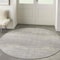 Homeroots 6' Gray And Beige Round Abstract Indoor Outdoor Area Rug 545961 - alternate 3