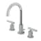 Kingston Brass Widespread Bathroom Faucet with Knurled Handle and Brass Pop-Up, Polished Chrome FSC8921KNL - alternate 1