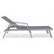Leisuremod Marlin Patio Chaise Lounge Chair with Armrests in Grey Aluminum Frame, Black, 2PK MLAGR-77BL2 - alternate 3