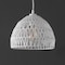 Jonathan Y Campana 10.25" 1-Light Bohemian Modern Woven Rope/Iron LED Pendant, White JYL6513A - alternate 4