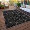 Homeroots 3' X 5' Black And Ivory Geometric Washable Indoor Outdoor Area Rug 614059 - alternate 3