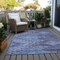 Homeroots 5' X 8' Navy Blue Charcoal And Gray Southwestern Washable Indoor Outdoor Area Rug 603552 - alternate 5