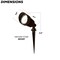 Beyond Led Technology LED Landscaping Light, 10 Watt, 800 Lumens, 3000K, 12V/DC, Ground Stake Mount, , 12PK 151734 - alternate 2