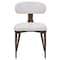 Leisuremod Dilenny Faux Leather Dining Chair - Modern Padded Side Chair with Steel Legs DC49CR - alternate 6