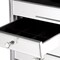 Homeroots 18" Silver Mirrored Writing Desk With Seven Drawers 402023 - alternate 2