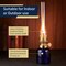 Kings County Tools Oil Lamp 13 in Decorative Lamp with Antique-Style Glass Body & Brass Accents Small Kerosene Lantern GW78A05-08 - alternate 2