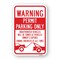 Signmission Warning Permit Parking Only Unauthorized Vehicles Heavy-Gauge Aluminum, 18" x 24", A-1824-24672 A-1824-24672 - alternate 1