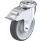 Blickle Kingpin Swivel Caster, PU, 6-5/16", Brake LER-PATH 160KA-FI - alternate 1