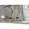 Kingston Brass Widespread Bathroom Faucet with Brass Pop-Up, Brushed Brass KS2987PKX - alternate 4