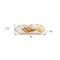 Homeroots 14 Glass Oval Edge Gold Leaf Platter 376065 - alternate 4