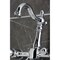 Kingston Brass Two-Handle Wall Mount Bridge Kitchen Faucet, Polished Chrome KS2441PKL - alternate 4