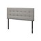 Homeroots Gray Linen Blend Upholstered Full Headboard 490175 - alternate 3