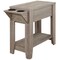 Homeroots 23" Taupe Wood End Table With Shelf 333086 - alternate 1