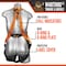 Malta Dynamics Warthog Full Body Harness, 2XL, 130-310 lb, Pass-Through Chest/ Tongue Leg Straps, Back D-Ring B2003 - alternate 3