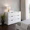 Homeroots 42" White Four Drawer Dresser 524959 - alternate 5